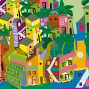 Mapa Ilustrado de Río de Janeiro.. Projekt z dziedziny Trad, c i jna ilustracja użytkownika Mercurial Indigo - 17.10.2017