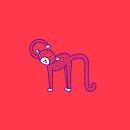"m" is for monkey. Un proyecto de Artesanía, Diseño gráfico, Ilustración vectorial y Tipografía de Alba Parera - 20.10.2017