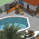 Casa y jardin con piscina. Een project van 3D y Architectuur van Nedelcho - 21.10.2017