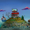 Cuentos hechos paisaje. . Animation, and Traditional illustration project by Brandon Silva Flores - 10.23.2017