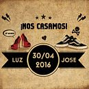 INVITACIÓN DE BODA - Luz & Jose - Rock 'n' Roll! . Un proyecto de Diseño, Diseño gráfico e Ilustración tradicional de Irene Ibáñez Gumiel - 23.10.2017