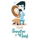 INVITACIÓN DE BODA - Sandra y Raúl - Love is in the air!. Un proyecto de Diseño, Diseño de personajes, Diseño gráfico, Ilustración tradicional e Ilustración vectorial de Irene Ibáñez Gumiel - 23.10.2017