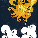 Rey Sol. Ilustração tradicional projeto de Ana Bianchi - 24.10.2017