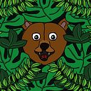 Happy hidding Bear. Design de personagens, Ilustração tradicional e Ilustração vetorial projeto de Mercedes Torres - 31.07.2017