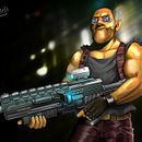 Yellow space bounty hunter. Comic project by Limon - 11.03.2017