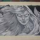 Pintado escala de grises. Een project van Schilderij van Jeli Gamboa - 05.11.2017