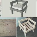 Mueble para exterior :D (Diseño-Materia Prima-Producto Final). Projekt z dziedziny Craft, Projektowanie i w, rób mebli i Rzeźba użytkownika Manuel Luces - 05.11.2017