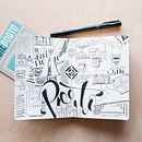 Porto memories. Ilustração tradicional, e Lettering projeto de Alba Luis Riera - 05.11.2017