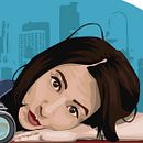 Retrato Ilustrado Digital. Traditional illustration, and Vector Illustration project by alejandro ariza - 05.15.2017