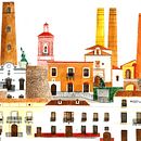 FERIA DE ADRA . Un proyecto de Diseño gráfico, Ilustración tradicional y Arquitectura de Moises Oliva - 07.11.2017