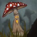 Halloween mushroom. Design de personagens e Ilustração tradicional projeto de Anabel Príncipe - 08.11.2017