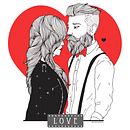 Ilustración para el cartel de Mercazoco (febrero 2017) Ein Projekt aus dem Bereich Design und Traditionelle Illustration von Melissa Noriega - 09.11.2017