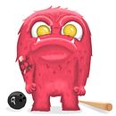 Furry Monster - Ilustración digital. Projekt z dziedziny Projektowanie postaci, Trad, c i jna ilustracja użytkownika Tatiana Herrera - 09.12.2015