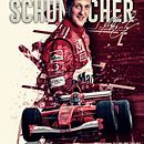 Poster Design Michael Schumacher. Design projeto de Ignacio Tenaglia - 12.11.2017