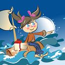 Ilustración libro Saly. Un proyecto de Diseño editorial de sandra Diaz Rodriguez - 13.11.2017