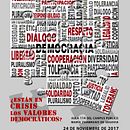 VI ENCUENTRO DE VALORES DEMOCRÁTICOS Y FUERZAS ARMADAS (FAS) |  1º Premio del concurso de carteles. Un projet de Design graphique, Illustration traditionnelle , et Publicité de Lidia Torres Ortiz - 24.10.2017