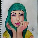 RETRATOS FEMENINOS CRAYON. Een project van Animatie, Karakteranimatie,  Urban art,  Beeldende kunst, Stripboek y Schilderij van Shaques Green - 17.11.2017