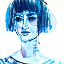 Retratos trazos de color . Projekt z dziedziny  Sztuki piękne, Trad, c i jna ilustracja użytkownika July Macuada - 01.10.2017