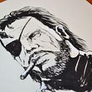 Videogames series: #1 Big Boss (Metal Gear Solid). Un proyecto de Ilustración tradicional de Adassa Delacruz - 30.11.2014