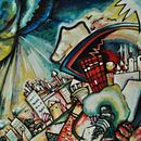 Inspiración Kandinsky ( óleo sobre tabla madera/cartón reciclado). Un progetto di Pittura di Gema Albiol Otero - 30.11.2017