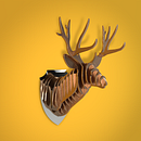 Deer Head. Un projet de 3D, Animation, Design graphique et Illustration traditionnelle de Jose Roberto Monje Flores - 30.11.2017