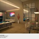 Salón Comedor Con Carácter Nórdico. Un progetto di 3D, Architettura, Architettura d'interni e Infografica di Lola Padilla - 19.05.2017