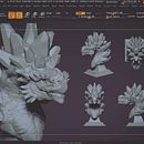 Dragon Rocoso . Un projet de 3D , et Conception de personnages de Carlos Villarreal - 06.12.2017