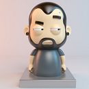 Este es Miniwauro hecho en 3d, Cinema 4d + Vray; la caricatura en 2d es autoría de mi amigo Mauricio Colorado.. Een project van 3D,  Art direction y Ontwerp van personages van Víctor Cerón Ramos - 14.06.2017