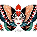Tattoo Flashes. Fine Arts, Traditional illustration, and Painting project by Andrea Alonso Alcobendas - 12.15.2017