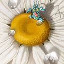 El monstruo de las margaritas. . % Jerónimo Álvarez Fernández tarafından hazırlanan Geleneksel illüstras, Ve on projesi - 12.15.2017