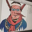 Tribu Cofan - Ecuador, ilustración en AI.. Un progetto di Illustrazione tradizionale di Fabian Leon Aroca - 26.09.2017