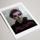 Postal Halloween. Graphic Design, and Traditional illustration project by Eva Mimbrera - 11.26.2017