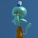 Squidward Tentacles. Een project van 3D van Hector Carrasquilla - 05.01.2018