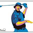 Imprimibles - Cuadros de Michael Jordan jugando al Golf. Un proyecto de Arte urbano, Ilustración vectorial y Pintura de Mark Macie - 13.12.2017