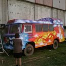 SAUNA ON A WHEELS. Street Art, Fine Arts, Traditional illustration, and Painting project by Eugenia Spilnik - 01.12.2011