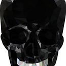 Black skull poly / Low poly . Design gráfico, Ilustração tradicional e Ilustração vetorial projeto de Schedel - 25.01.2018