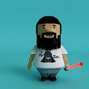 Mi Proyecto del curso: Diseño de personajes en Cinema 4D: del boceto a la impresión 3D. Un proyecto de 3D, Dirección de arte, Diseño de juguetes, Diseño de personajes, Diseño gráfico y Motion Graphics de Max Piedra Garcia - 29.01.2018