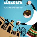 Cartel Feria Albacete 2017. Un projet de Design graphique et Illustration vectorielle de Jose Blas Ruiz Hernandez - 19.12.2016