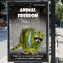 Campaña de Concienciación sobre la Libertad Animal 2. Un proyecto de Diseño gráfico, Diseño y Publicidad de Isabel Resinas Arias de Reyna - 18.01.2017
