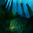 Sea environment . Un projet de Beaux Arts, Conception de jeux , Illustration traditionnelle, Pa , et sagisme de Marta D. Portgas - 01.02.2018