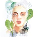 Gotas de lluvia.. Een project van Traditionele illustratie van María Jesús - 14.02.2018
