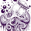 Bubble ink on the sea . % Oscar Muñoz tarafından hazırlanan Geleneksel illüstras, Ve on projesi - 02.14.2018