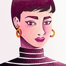Ilustración digital con lápices de colores: Funny face. Projekt z dziedziny Trad, c i jna ilustracja użytkownika emelof - 14.02.2018