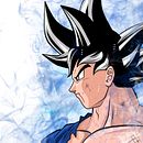 FAN ART GOKU . Ilustração tradicional projeto de John López - 15.02.2018