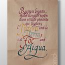 Cartel caligráfico . Caligrafie de Berta Mayol Dotú - 02.26.2018