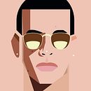 Retratos reggaetonart. Fine Arts, Art Direction, Traditional illustration, and Vector Illustration project by Proyecto Limón - 02.26.2018