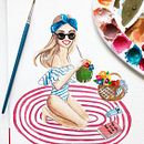 Clases de Ilustración de Moda online. Un proyecto de Ilustración tradicional de Reyni Ramirez - 27.02.2018