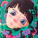 Ilustraciones mujeres florales. Un progetto di Illustrazione tradizionale e Pittura di Carolina Zavala - 02.03.2018