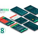 Prototipado App móvil deportiva. Un proyecto de Diseño Web, Diseño gráfico y UX / UI de Miriam D.J. - 30.10.2016