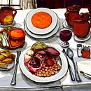 Naturalezas Muertas - Madrid Food. Un projet de Illustration traditionnelle de Mario Jodra - 21.03.2018